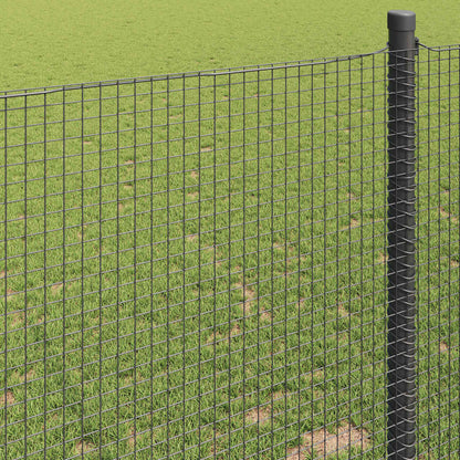 vidaXL Welded Wire Fence 2500 x 140 cm Grey 4