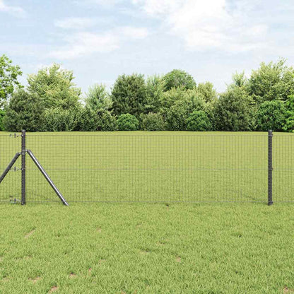 vidaXL Welded Wire Fence 5000 x 80 cm Grey 1