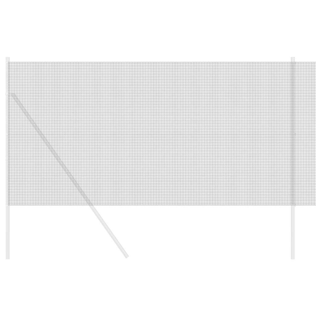 vidaXL Welded Wire Fence 5000 x 100 cm Grey 3