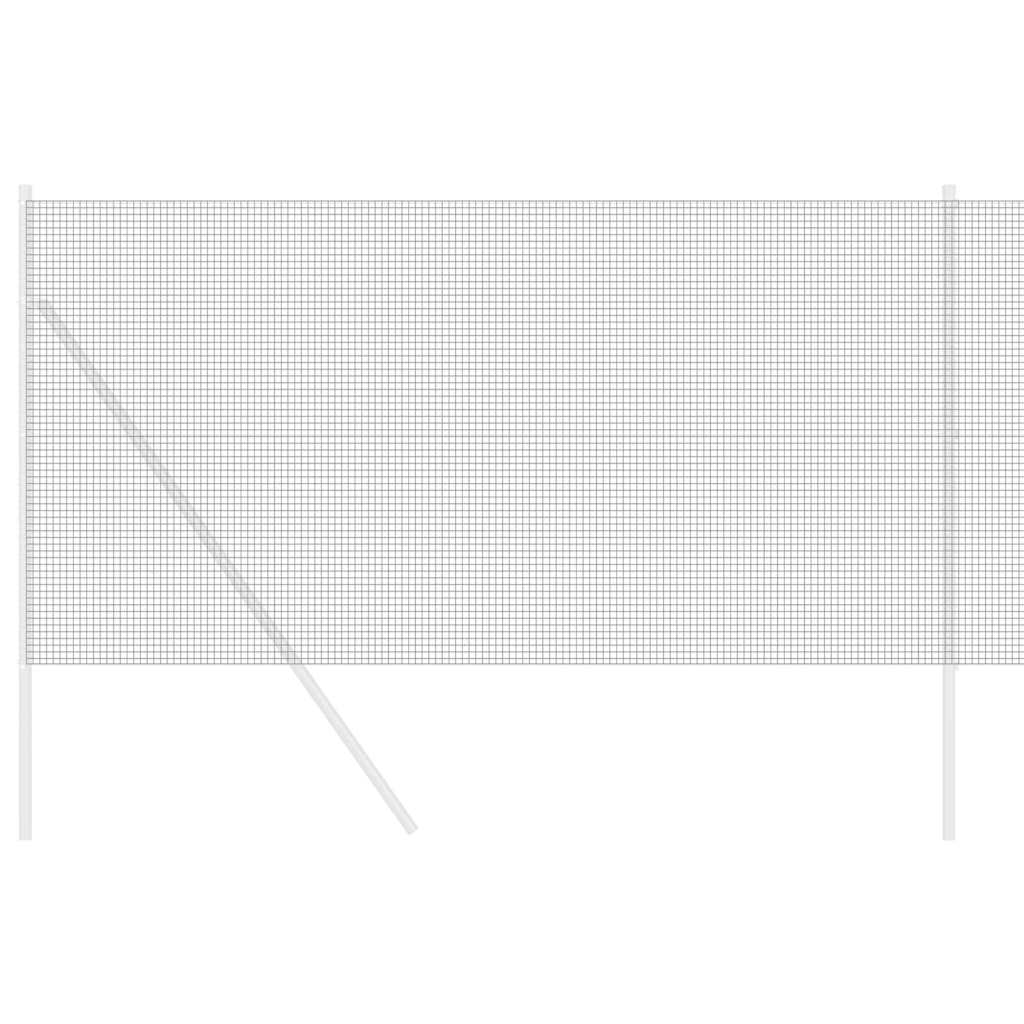 vidaXL Welded Wire Fence 5000 x 100 cm Grey 3