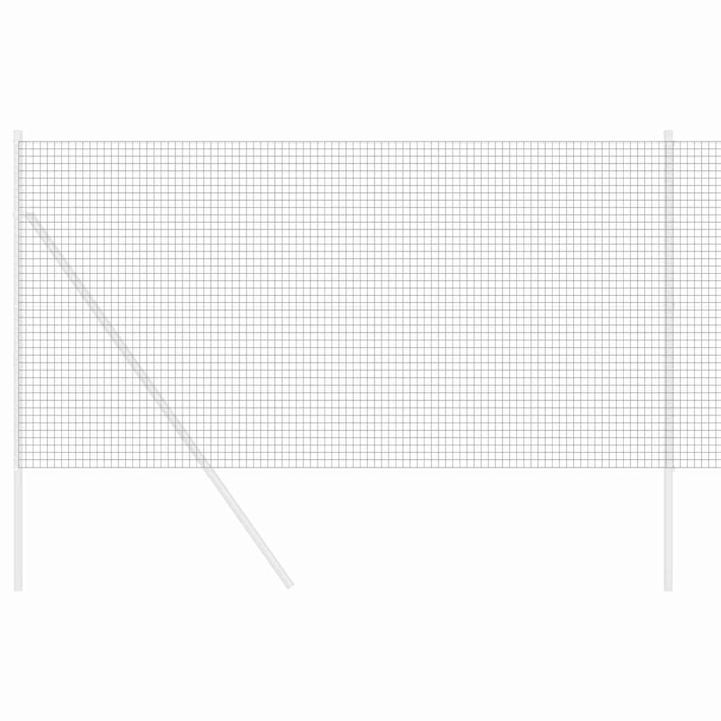 vidaXL Welded Wire Fence 5000 x 100 cm Grey 3