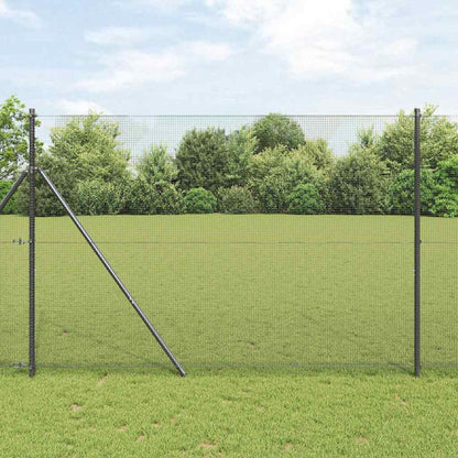 vidaXL Welded Wire Fence 5000 x 120 cm Grey Length 12 mm 50 x 1.2 m – 100 x 1 m