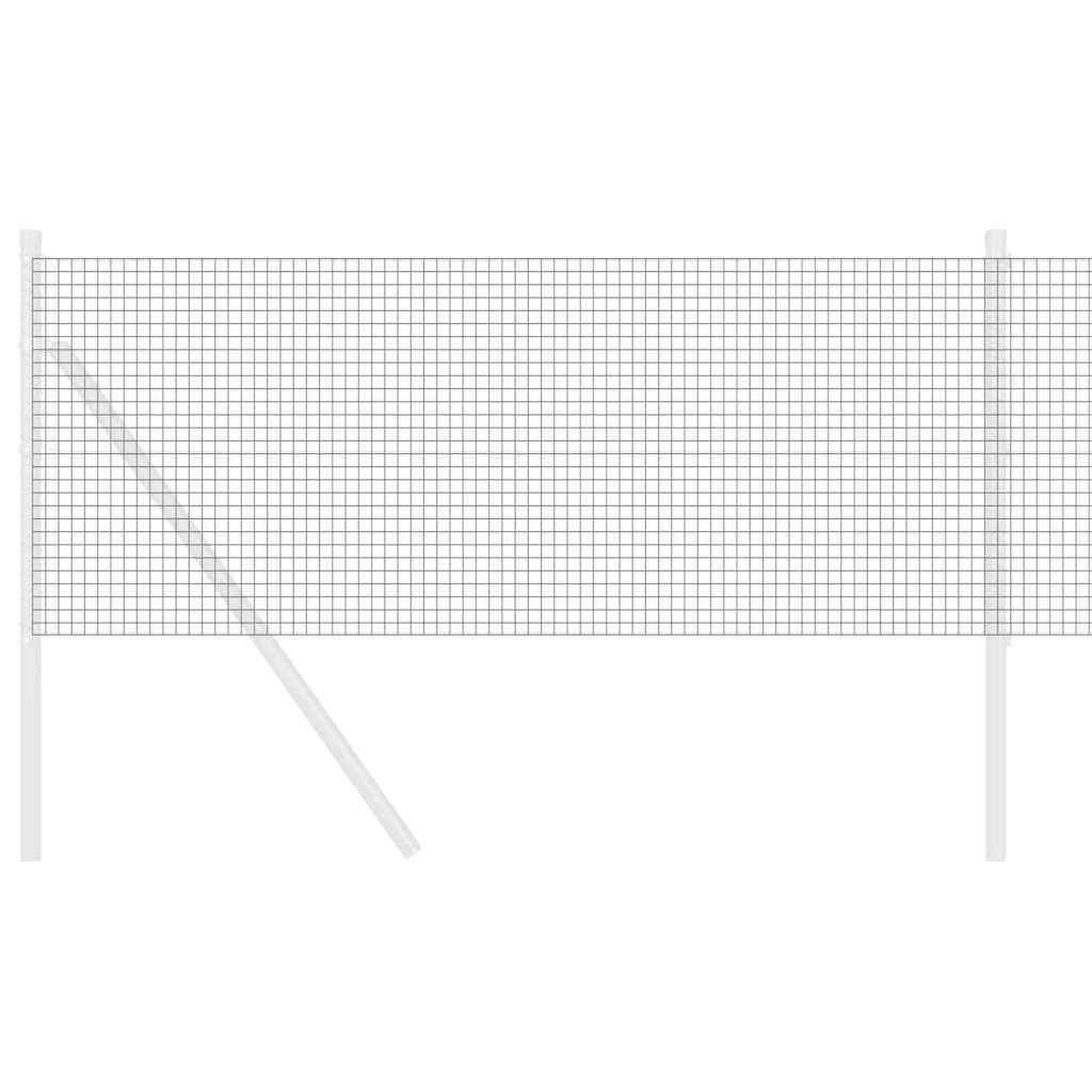 vidaXL Welded Wire Fence 10000 x 50 cm Grey 3