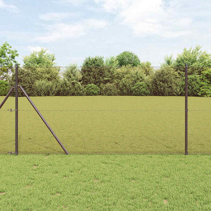 vidaXL Welded Wire Fence 2500 x 150 cm Red 1