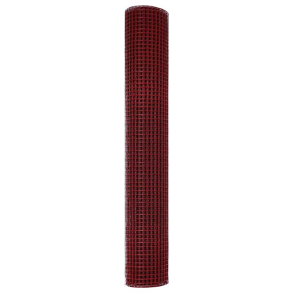 vidaXL Welded Wire Fence 2500 x 150 cm Red 6