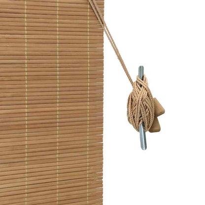 vidaXL Roller Blind Brown 150 x 160 cm Bamboo 6