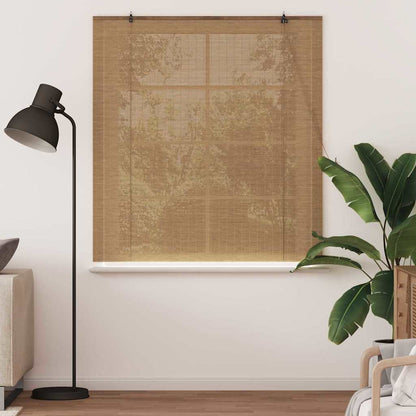 vidaXL Roller Blind Brown 150 x 160 cm Bamboo 3