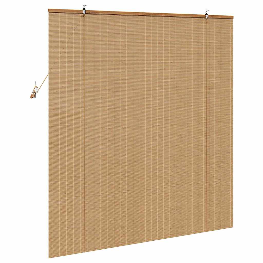 vidaXL Roller Blind Brown 150 x 160 cm Bamboo 5