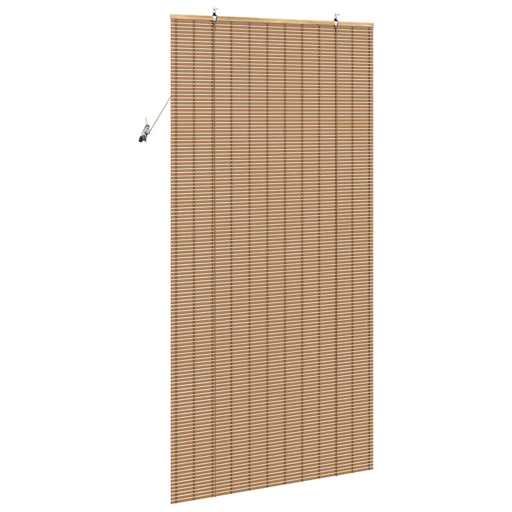vidaXL Roller Blind Natural and Brown 120 x 220 cm Bamboo 5