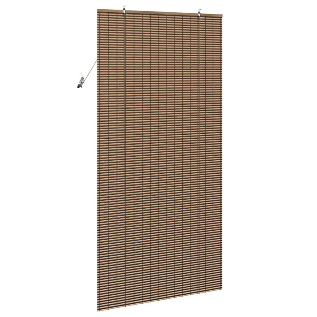 vidaXL Roller Blind Brown 120 x 220 cm Bamboo 4