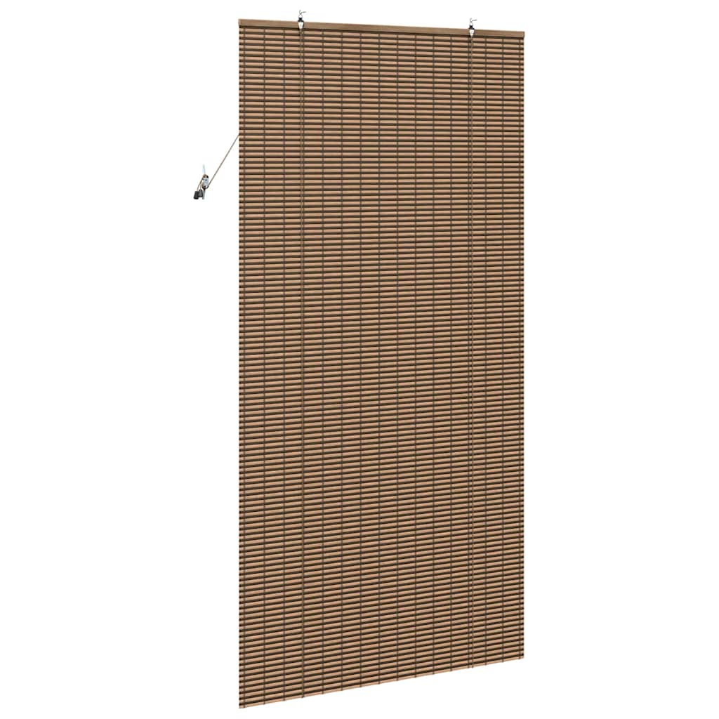 vidaXL Roller Blind Brown 120 x 220 cm Bamboo 5