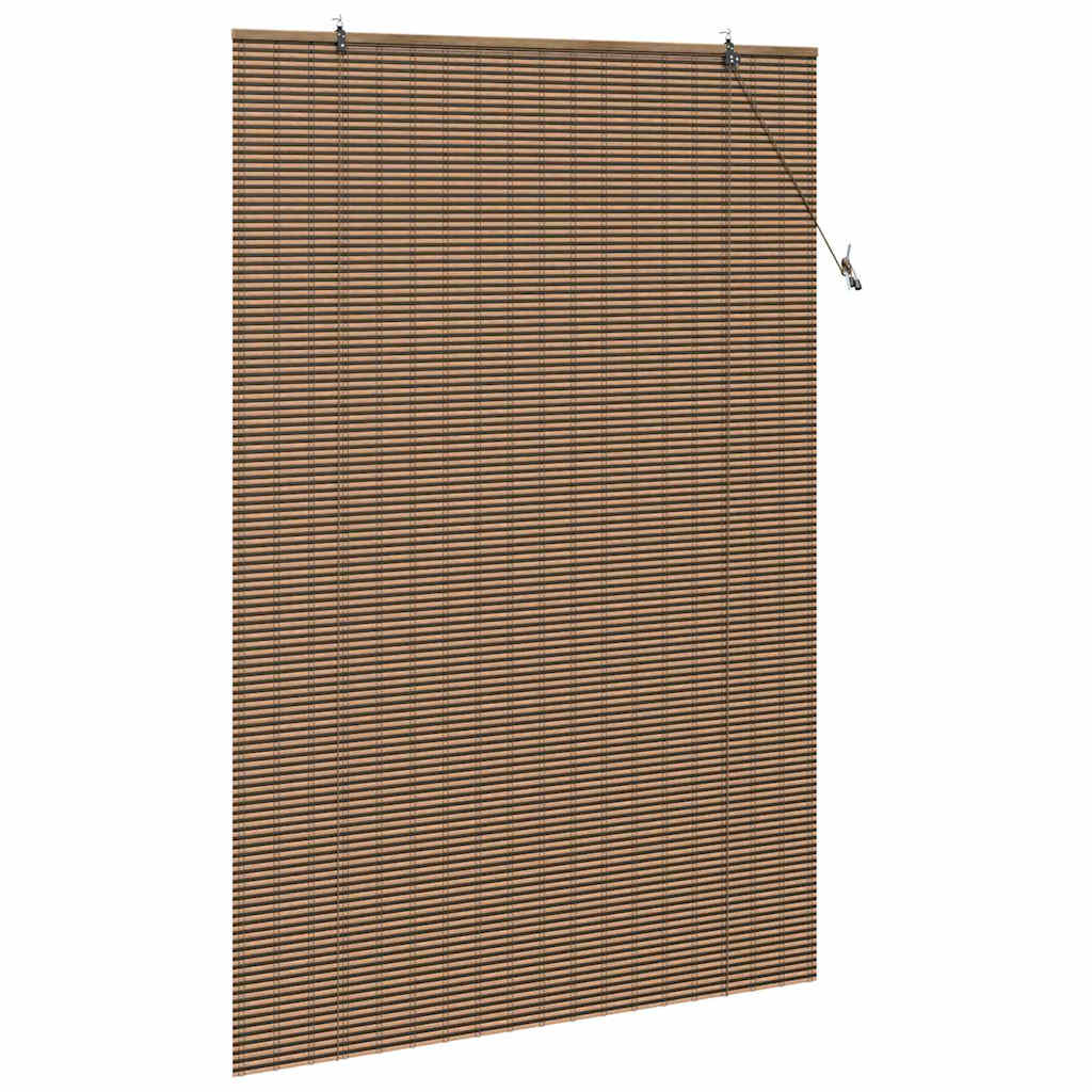 vidaXL Roller Blind Brown 150 x 220 cm Bamboo 4