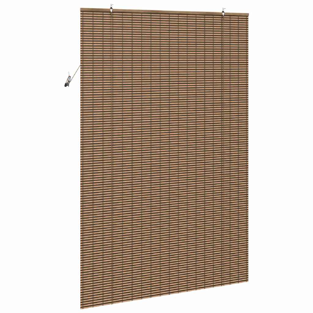 vidaXL Roller Blind Brown 150 x 220 cm Bamboo 5