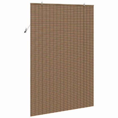 vidaXL Roller Blind Brown 150 x 220 cm Bamboo 5