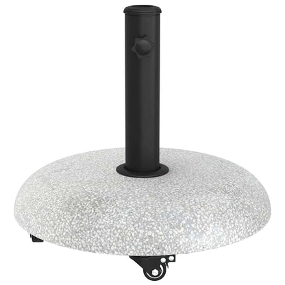 vidaXL Parasol Base 21 kg Light Grey Concrete Round 5