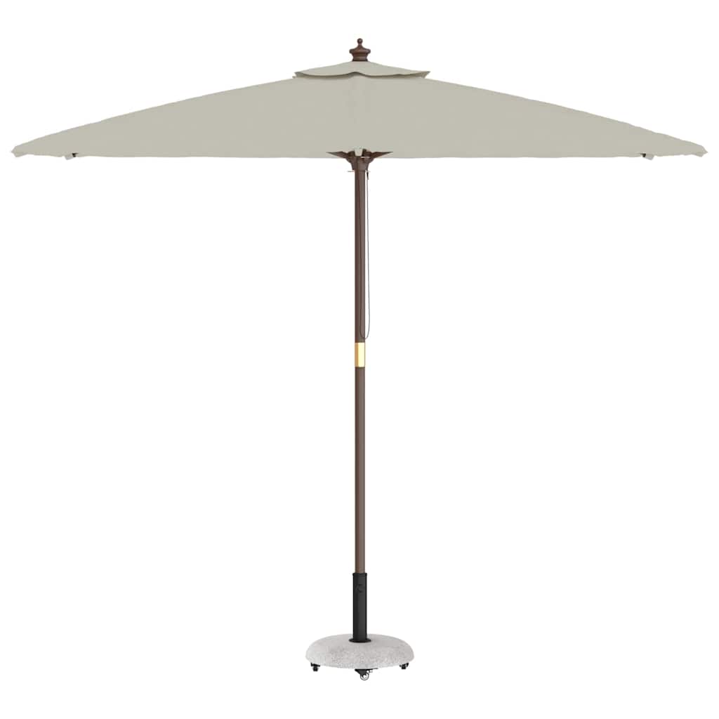 vidaXL Parasol Base 21 kg Light Grey Concrete Round 3
