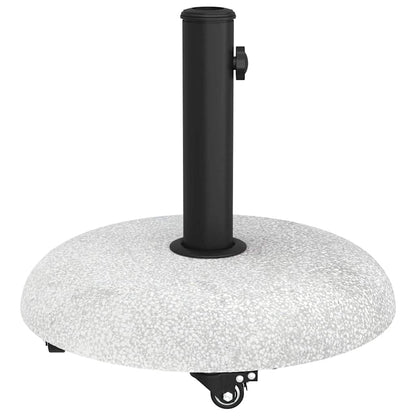 vidaXL Parasol Base 21 kg Light Grey Concrete Round 6