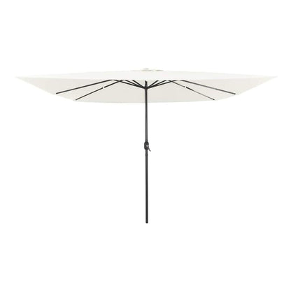 Garden Parasol 295 x 295 x 245 cm Polyester and Steel Sand