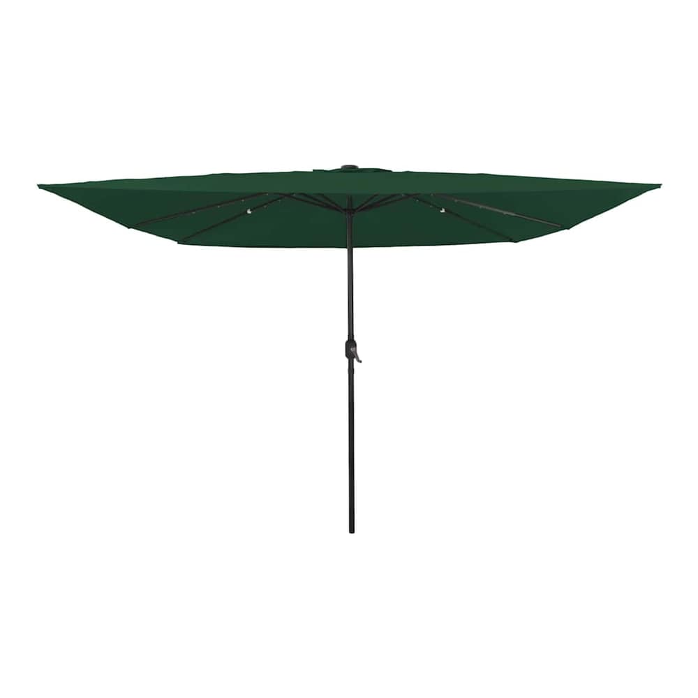 Garden Parasol 295 x 295 x 245 cm Polyester and Steel Green