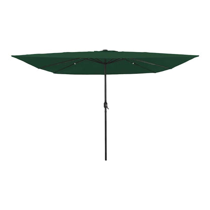 Garden Parasol 295 x 295 x 245 cm Polyester and Steel Green