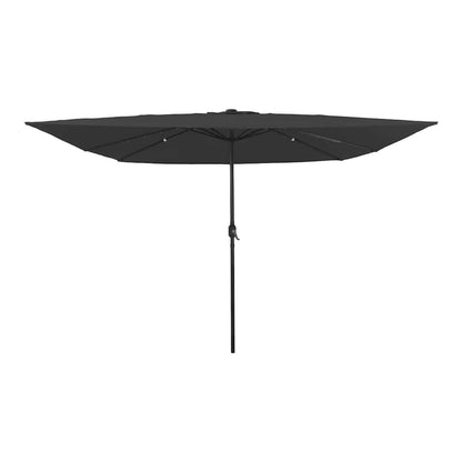 Garden Parasol 295 x 295 x 245 cm Polyester and Steel Anthracite
