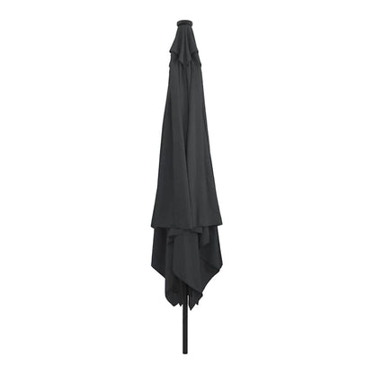 Garden Parasol 295 x 295 x 245 cm Polyester and Steel Anthracite