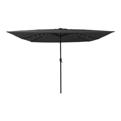 Garden Parasol 295 x 295 x 245 cm Polyester and Steel Anthracite