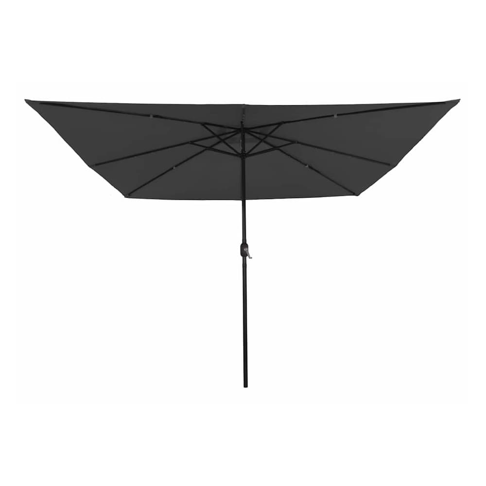 Garden Parasol 295 x 295 x 245 cm Polyester and Steel Anthracite