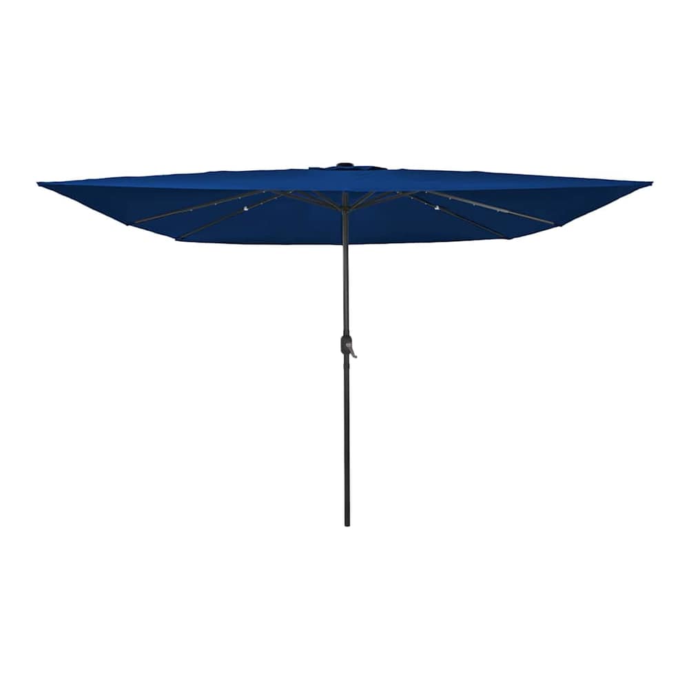 Garden Parasol 295 x 295 x 245 cm Polyester and Steel Azure