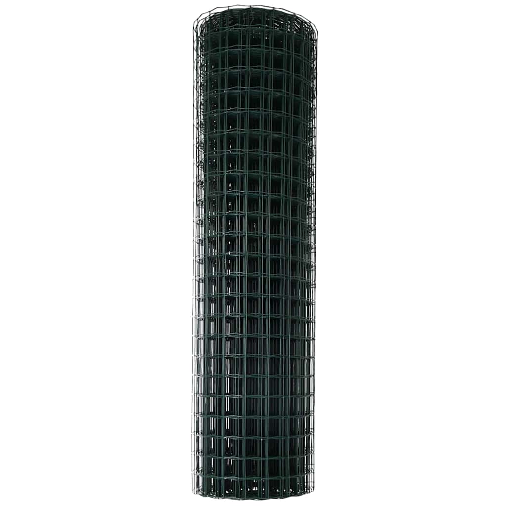 vidaXL Euro Fence 1.4 x 10 m PVC-coated iron Green 6