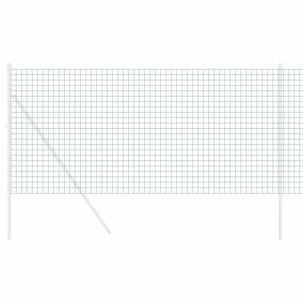 vidaXL Euro Fence 1.4 x 10 m PVC-coated iron Green 3