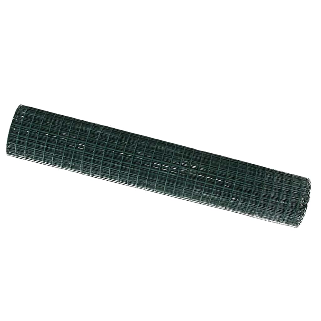vidaXL Euro Fence 1.5 x 10 m PVC-coated iron Green 2