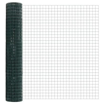 vidaXL Euro Fence 1.5 x 10 m PVC-coated iron Green 5
