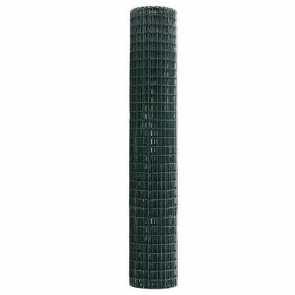 vidaXL Euro Fence 1.5 x 10 m PVC-coated iron Green 6
