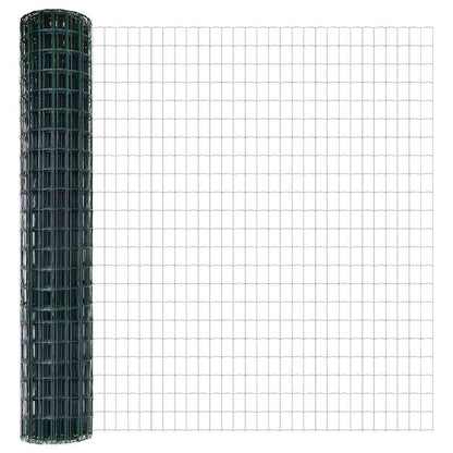 vidaXL Euro Fence 1.6 x 10 m PVC-coated iron Green 5