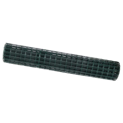 vidaXL Euro Fence 1.5 x 10 m PVC-coated iron Green 2