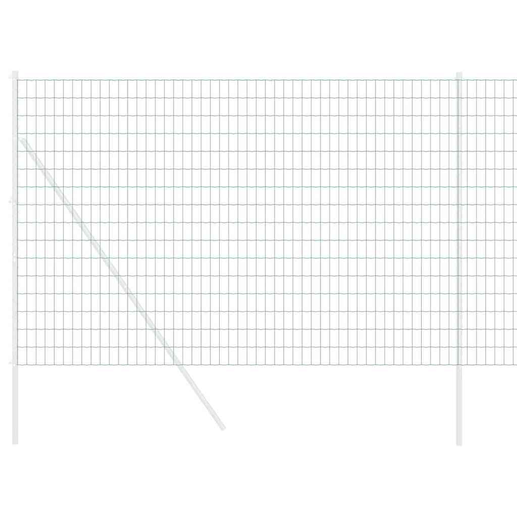 vidaXL Euro Fence 1.5 x 10 m PVC-coated iron Green 3