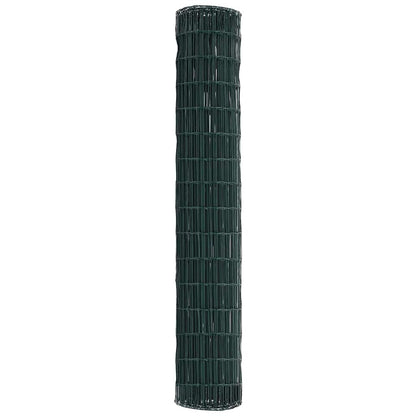 vidaXL Euro Fence 1.6 x 10 m PVC-coated iron Green 6