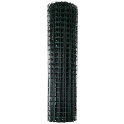 vidaXL Euro Fence 1 x 25 m PVC-coated iron Green 6