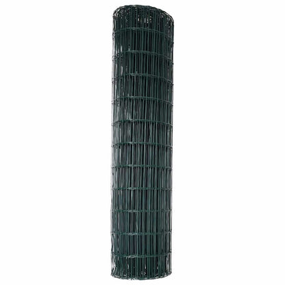 vidaXL Euro Fence 1 x 25 m PVC-coated iron Green 6