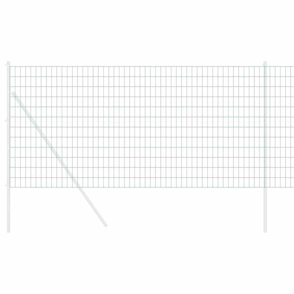 vidaXL Euro Fence 1 x 25 m PVC-coated iron Green 3