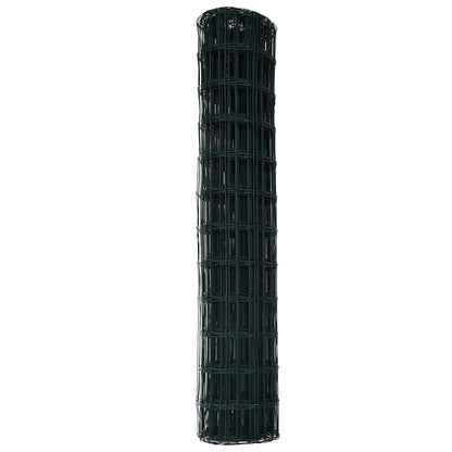 vidaXL Euro Fence 1.2 x 25 m PVC-coated iron Green 6