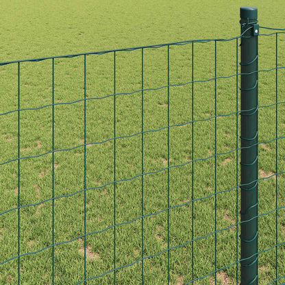 vidaXL Euro Fence 0.4 x 50 m PVC-coated iron Green 4