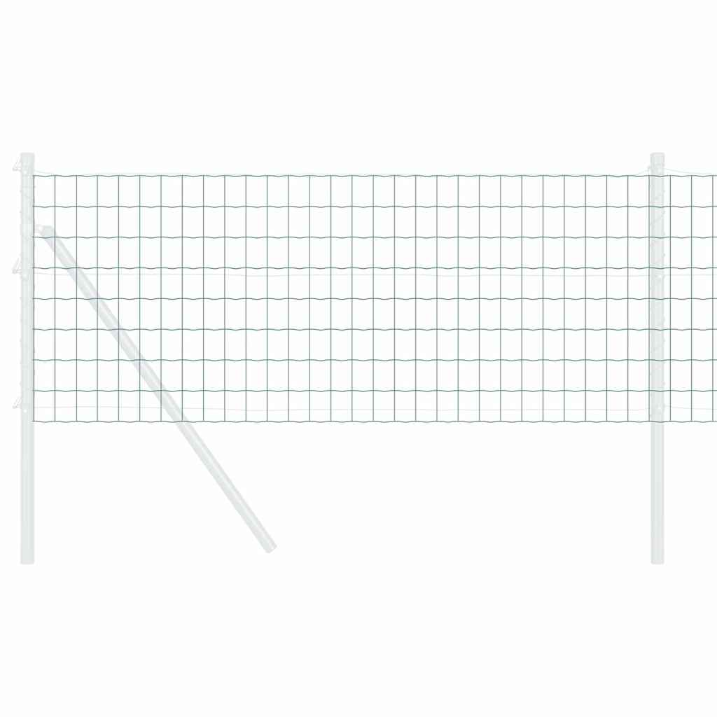 vidaXL Euro Fence 0.4 x 50 m PVC-coated iron Green 3
