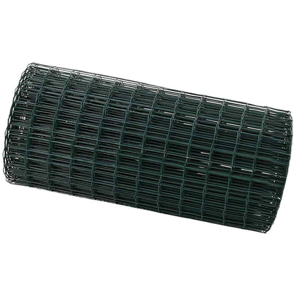vidaXL Euro Fence 0.4 x 50 m PVC-coated iron Green 2