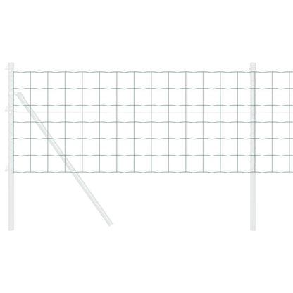 vidaXL Euro Fence 0.4 x 50 m PVC-coated iron Green 3