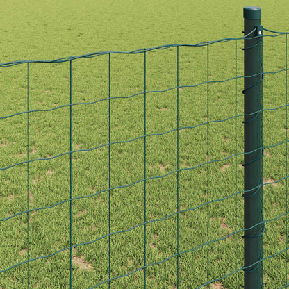vidaXL Euro Fence 1.6 x 10 m PVC-coated iron Green 4