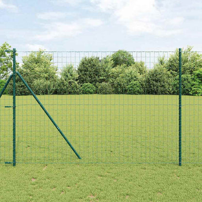 vidaXL Euro Fence 1.6 x 10 m PVC-coated iron Green 1