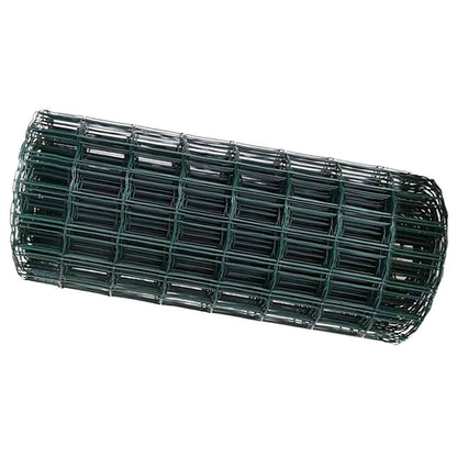 vidaXL Euro Fence 0.4 x 50 m PVC-coated iron Green 2