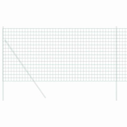 vidaXL Euro Fence 0.4 x 50 m PVC-coated iron Green 3